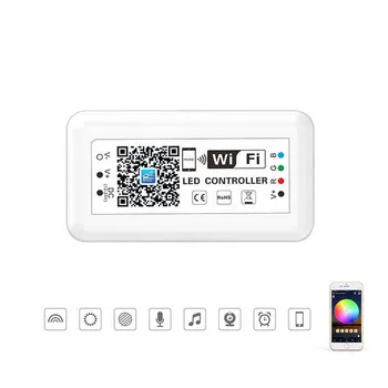 

Mini Smart WiFi RGB LED Controller Dimmer DC 12V 24V Timer Music Voice APP Remote Controller Work with Alexa Google Assistant