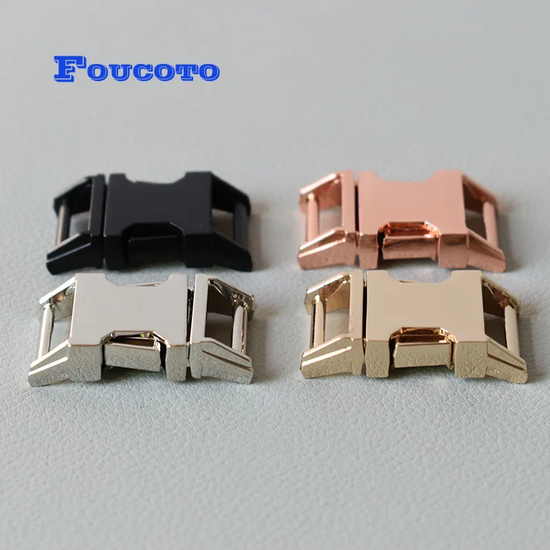 

50pcs/lot metal buckle quick release buckle 15mm webbing for dog pet collar bags backpack paracord garment sewing accessories