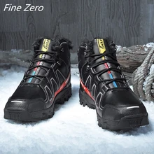 Мужские зимние ботинки; сезон осень-зима; мужские Ботильоны; модные тактические военные ботинки; защитная Рабочая обувь; Мужская безопасная водонепроницаемая обувь