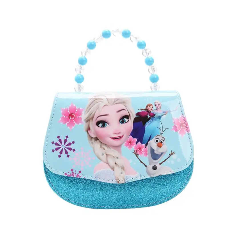 Nueva moda de dibujos animados Elsa princesa impresión niños bolso encantador niños bolso de hombro reina de la nieve niñas bolsos de hombro