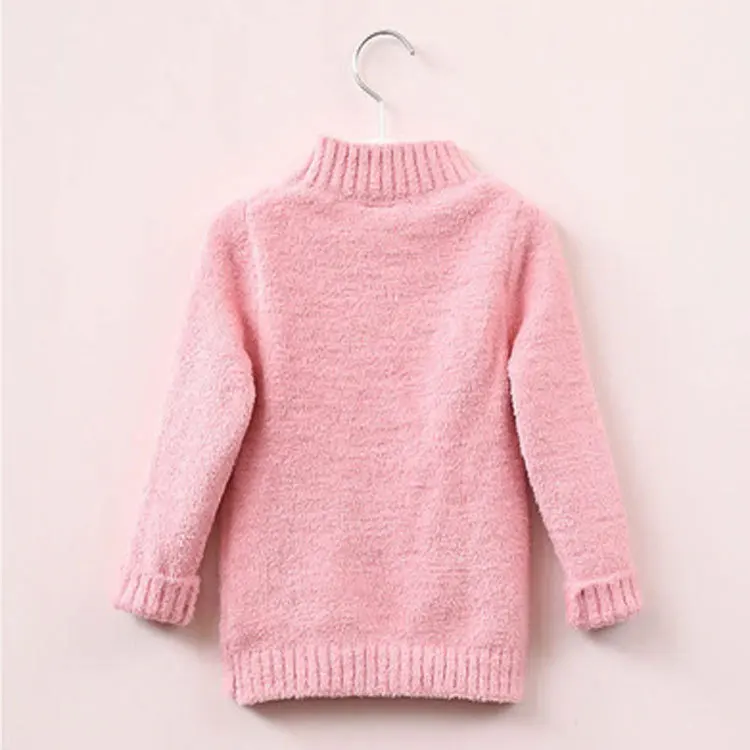 Детская Одежда Осенние вязаные пуловеры в Корейском стиле для маленьких девочек детские свитера с сердечками милые свитера для маленьких девочек от 3 до 14 лет