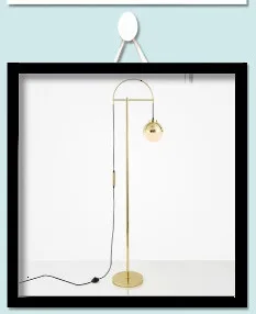 Современная стеклянная шаровая лампа, Напольная Лампа в скандинавском стиле, персональный шар, гостиная, диван, торшер для спальни