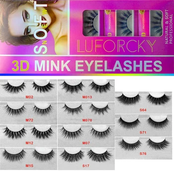 

Wholesale 10/20/30/100 Pairs 3D Mink Lashes Bulk Mix Eyelash Styles Natural False Eyelashes Extension Makeup Soft Dramatic Lash