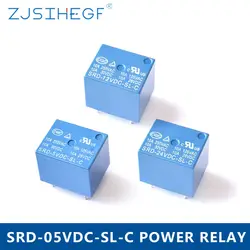 10 шт./лот DC 5V Мощность реле SRD-09VDC-SL-C T73-9V SRD-9VDC-SL-C 5 вывод pcb Тип ток 10A