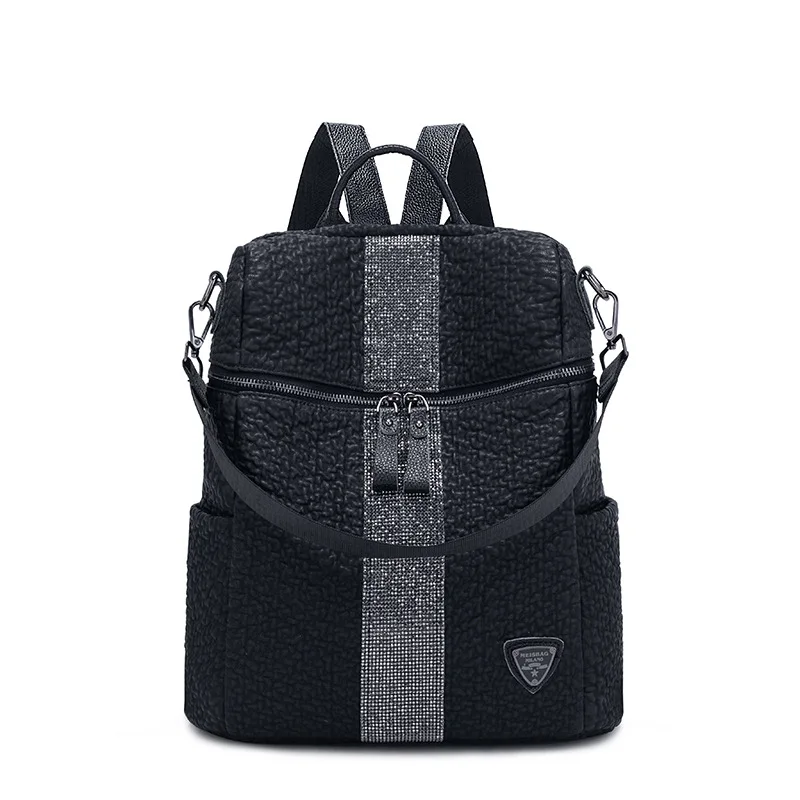 

Korean-style Spring Fashion Backpack 2019 New Style WOMEN'S Backpack Casual Simple STUDENT'S Backpack a Generation of Fat
