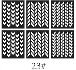 New Style Nail Sticker Hollow out Nail Sticker Template Hollow out Nail Sticker Spray-print Manicure Template Customizable