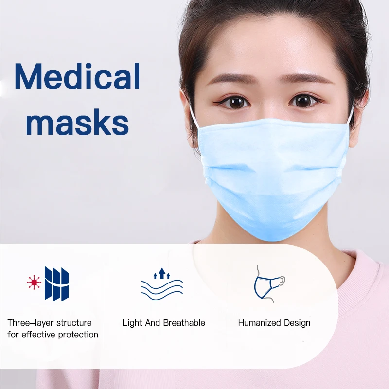 

10PC Disposable Household Mask Adult Mask Protective Child Mask, Anti-haze And Dust-Proof Three-layer Breathable Mask