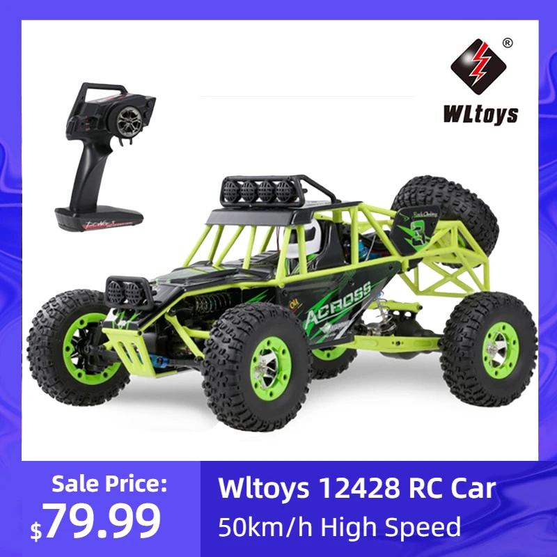 Wltoys 12428 1/12 весы 2 4G 4WD RC автомобиль для восхождения 50 км/ч Высокая Скорость