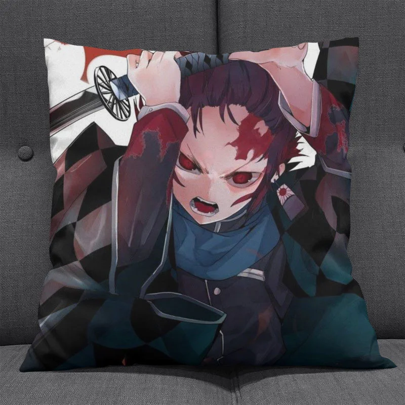 21 Демон убийца: Kimetsu без Yaiba камадо Tanjirou Nezuko Подушка Чехол для подушки для дома/кровать/диван/автомобиль Декор Косплэй подарок - Цвет: 21
