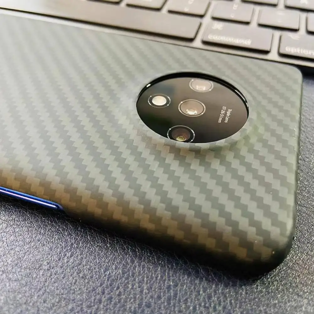 ENMOV Роскошный чехол из настоящего углеродного волокна для One Plus 7T матовый гладкий трогательный ультра-светильник тонкая задняя крышка для Oneplus 7T 1+ 7T