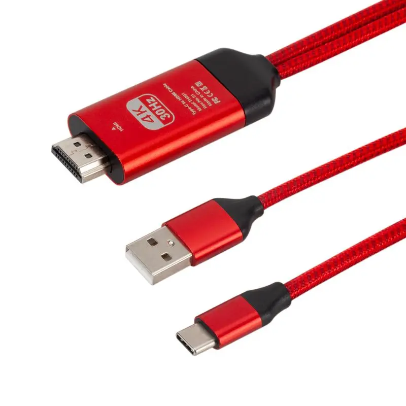 Кабель-адаптер type-C USB-C к HDMI HDTV 4K для мобильного телефона samsung Galaxy