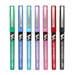 Stylo à aiguille Pilot HI TECPOINT V5 à base d'eau, 0.5mm, papeterie japonaise, fournitures scolaires et de bureau 