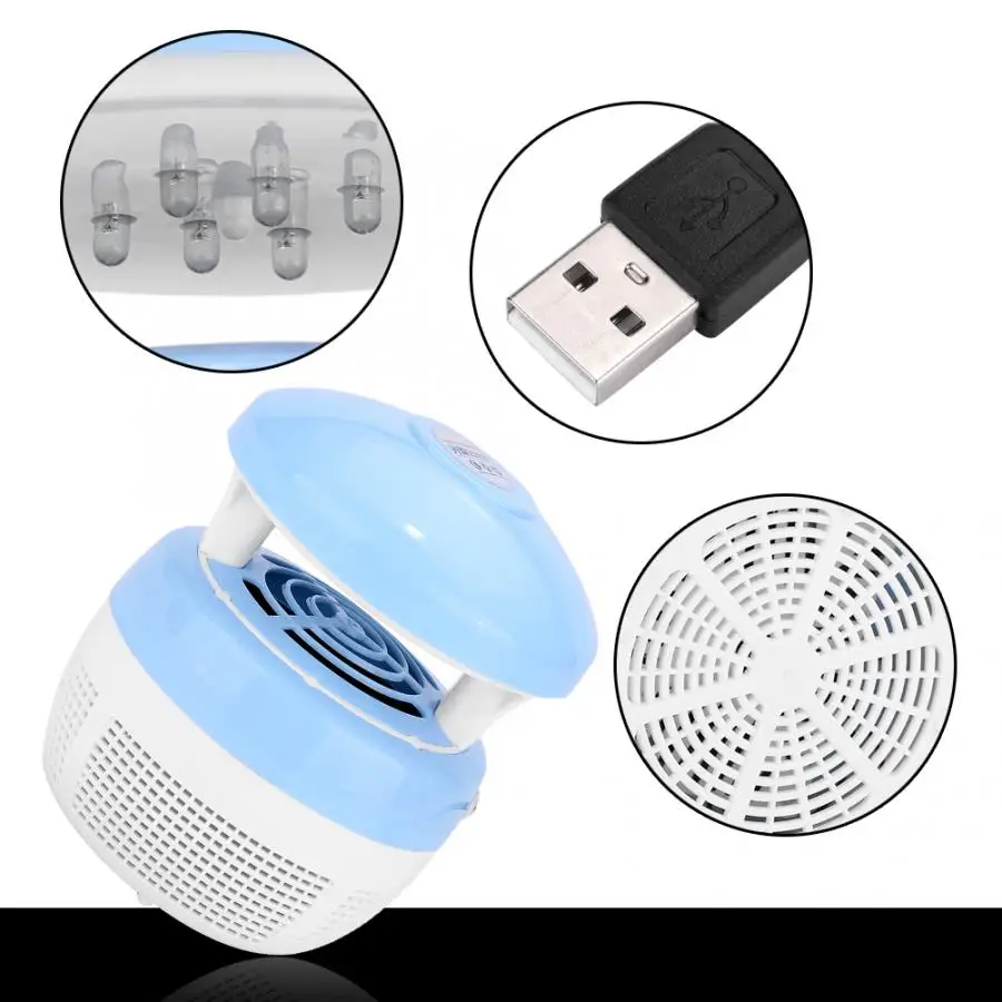 Electronic Bug Zapper Mosquito Insect Killer LED Light Trap Lamp Pest Control HG