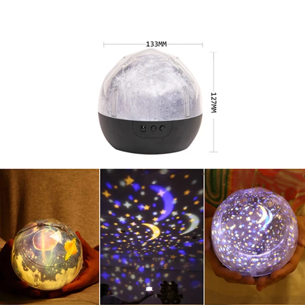 Светодиодный ночной Светильник звезды проектор звездного неба Luminaria Moon Новинка Настольная лампа Батарея USB ночной Светильник для детей
