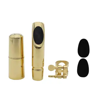 

Head Set for Alto Saxophone E-flat Hand-polished Professional Metal Blowing Mouthpieces with None Head Cover Dental Pad