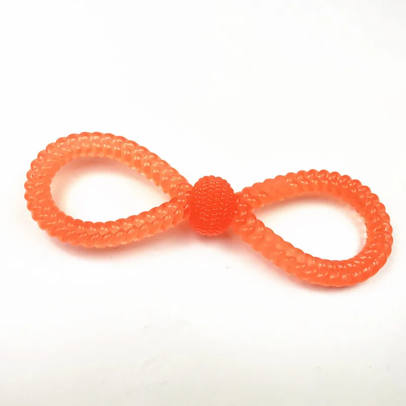 Orange Pet взаимодействие вытяжное кольцо укус чистые зубы игрушка для собак из термопластичной резины может плавать вода игрушка питомца дрессировки игрушка - Цвет: Orange