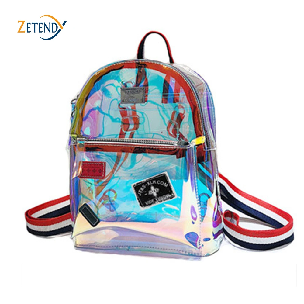 Mochila de plástico transparente, minimochila de bolsa de mensajero de para mujer, bolsas pequeñas de moda bonitas la escuela para chicas - AliExpress