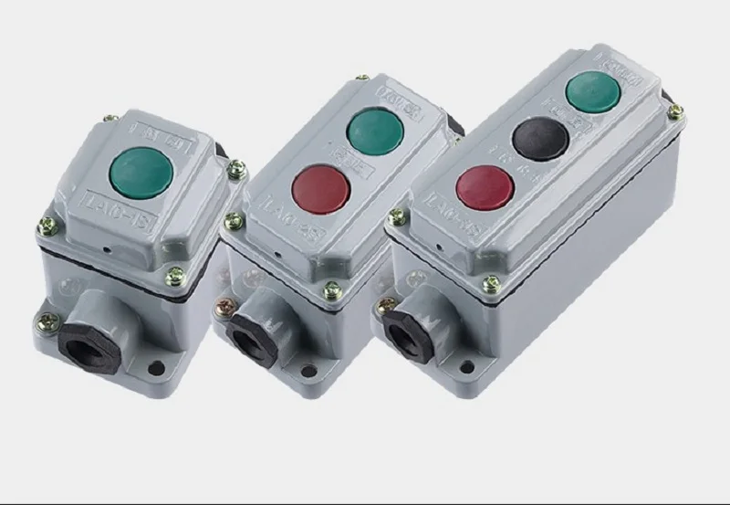 Waterproof and dustproof explosion-proof aluminum shell button switch box control button
