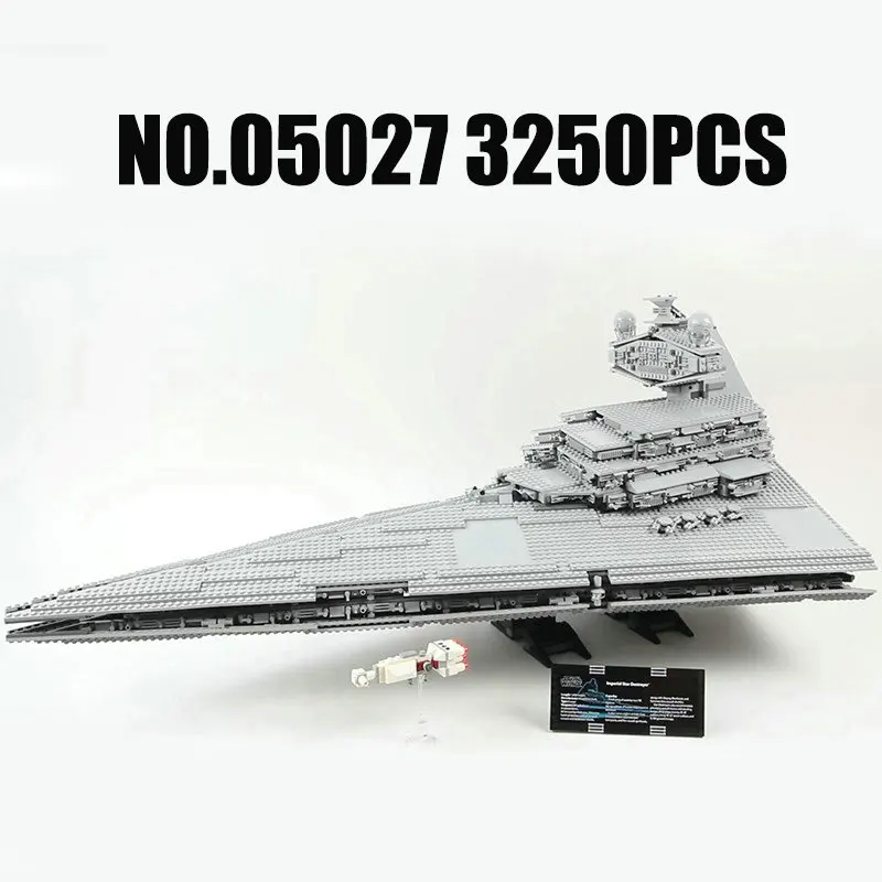 05027(81029) Конструктор lepinblocks 05027 05028 star wars, UCS, имперский Звездный разрушитель, 10221 10030, строительные блоки, кирпичи, Рождественский король, детская игрушка - Цвет: 05027(81029)
