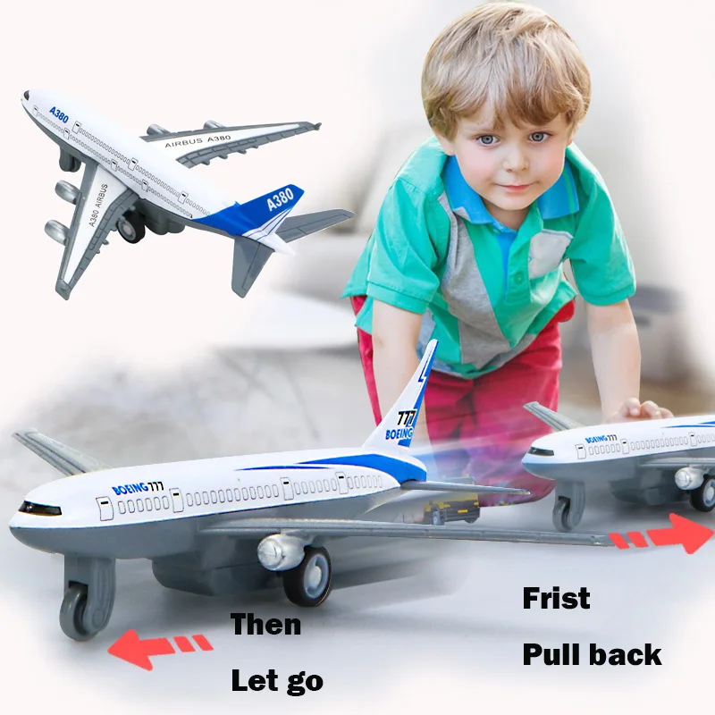 Набор из 2 модель самолета сплава моделирование инерция откат Дети раннего Educatio