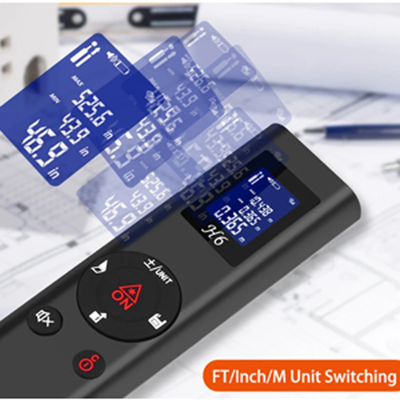 Télémètre Laser Préciso P40B-3LI - 40m - Rechargeable USB - Compact Et Léger (90g) - Garantie 1 An