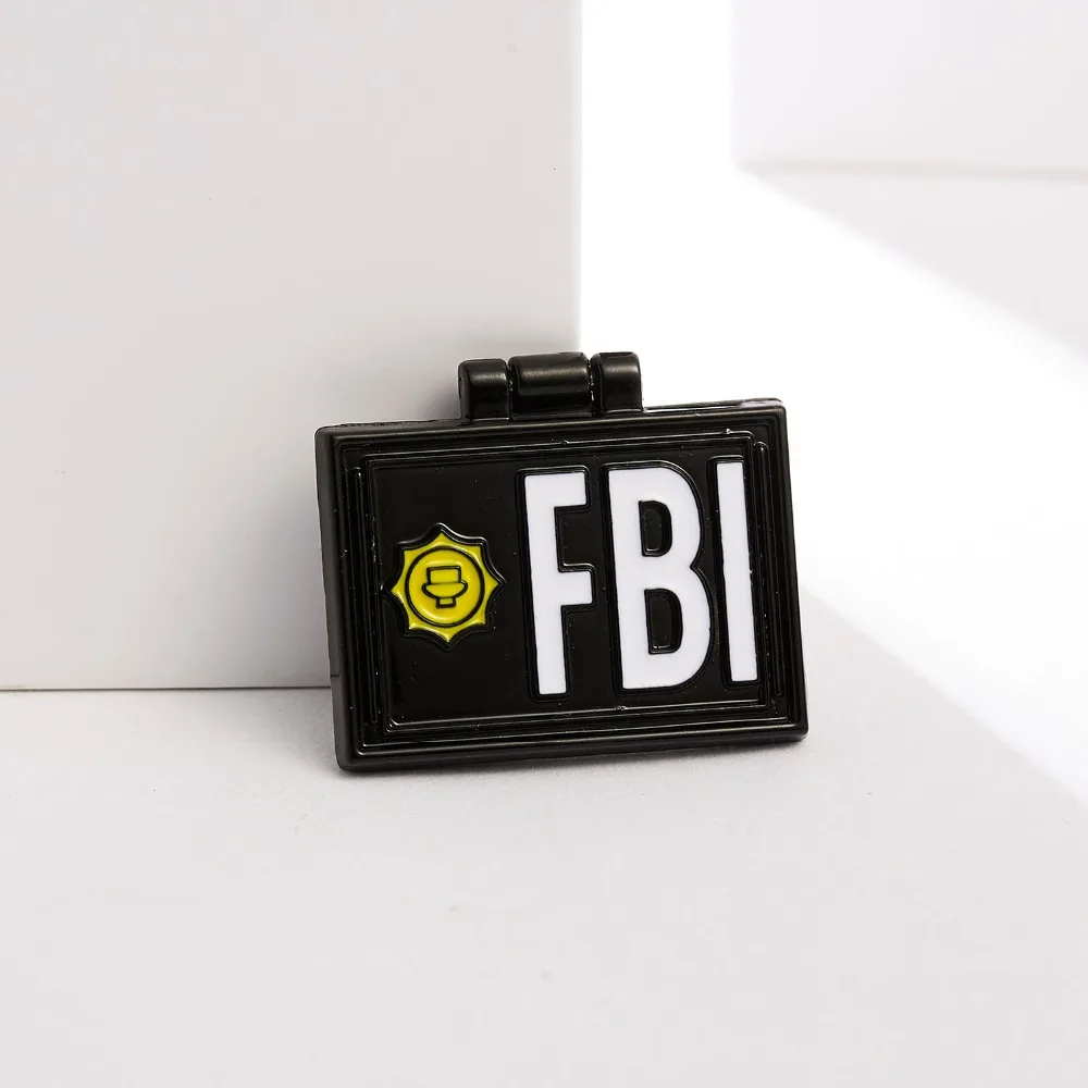 Симпсоны булавки X-pilles FBI эмалированные булавки фигура значок булавки на лацканы для друзей могу ли я занять чувство булавки ID карты Броши Булавки