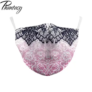 

Phantasy Women Masks Mandala Flower Print Multicolor Fashion PM2.5 Winter Dust-Proof Anti-Fog Bacteria proof Flu Mask Reusable
