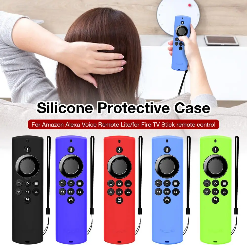 Silicone Remote Control Case For Amazon Alexa Voice Remote Lite For Fire TV Stick Soft Washable