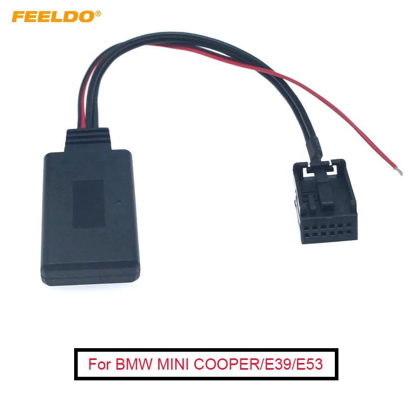 

FEELDO Car Audio 12Pin Wireless Bluetooth Module Receiver AUX Cable For BMW MINI COOPER/E39/E53/X5/Z4/E85/E86/X3/E83