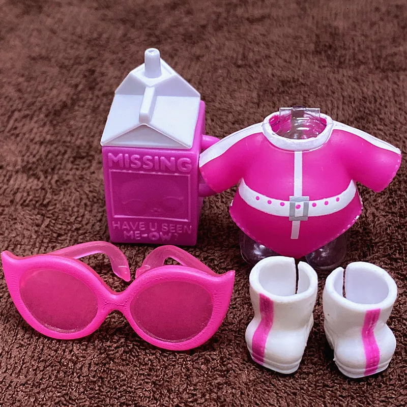 L.O.L. SURPRISE 1 Set Original Clothes Shoes Bottles Accessories Dress Suit for LOL 8 cm Big Sister Dolls Unicorn Outfit Kid Toy 18