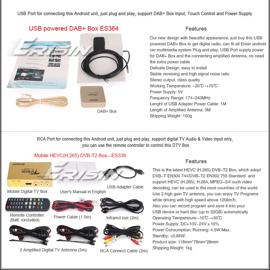 Sale Erisin ES6292B 9" PX6 Android 9.0 DAB+ Autoradio GPS Navi HDMI for Mercedes Benz A/B Classe Sprinter Viano 25