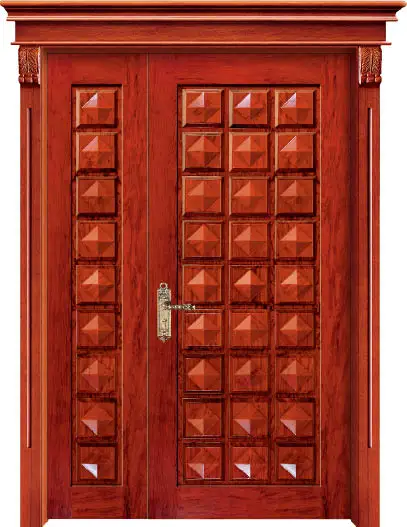 

Luxury Carving Designs Thailand Oak Interior Single Solid Wood Door Entry Doors C006