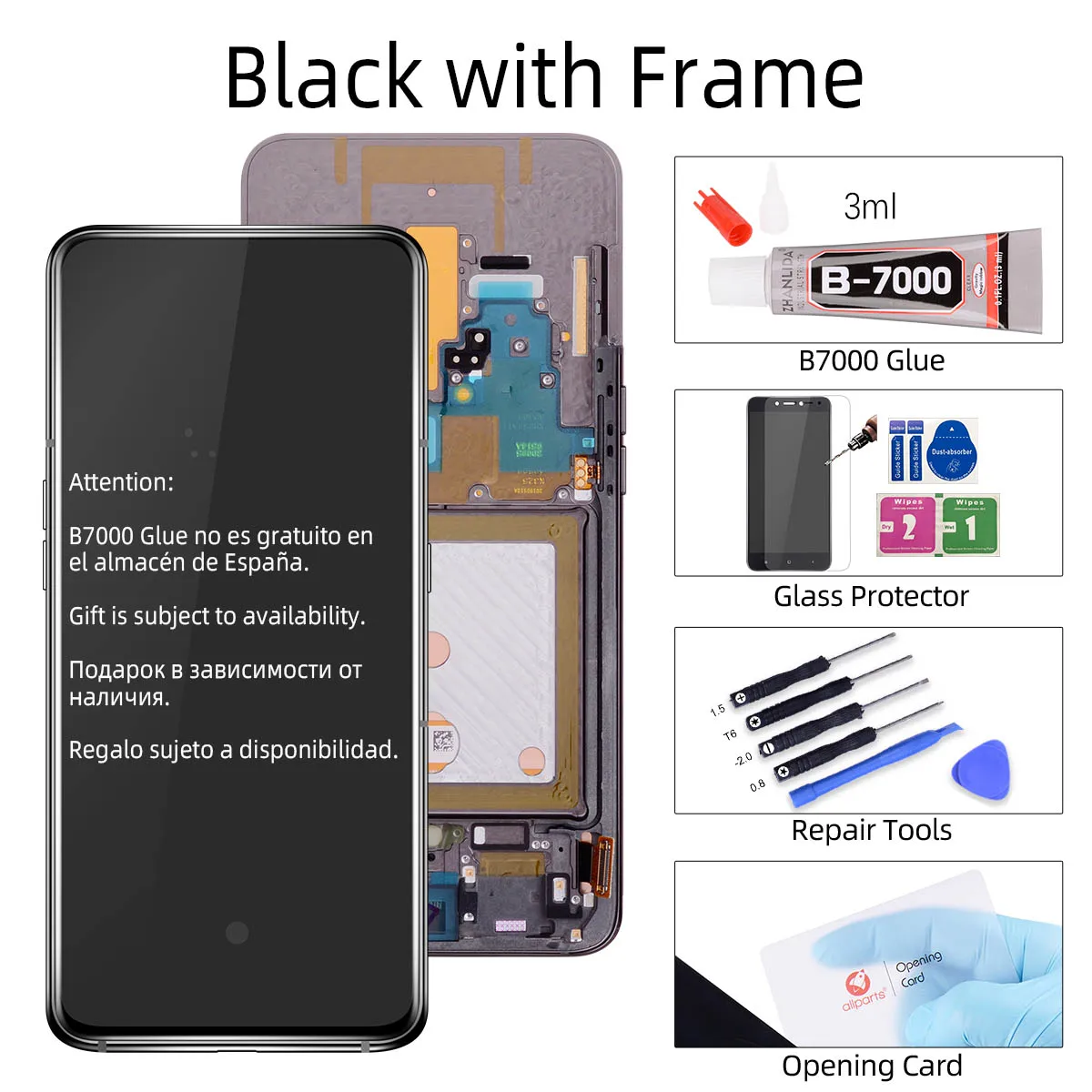 AMOLED lcd для samsung Galaxy A80 lcd кодирующий преобразователь сенсорного экрана в сборе lcd для Galaxy A90 A805 SM-A805F/DS A905F SM-A90 - Цвет: Black With Frame