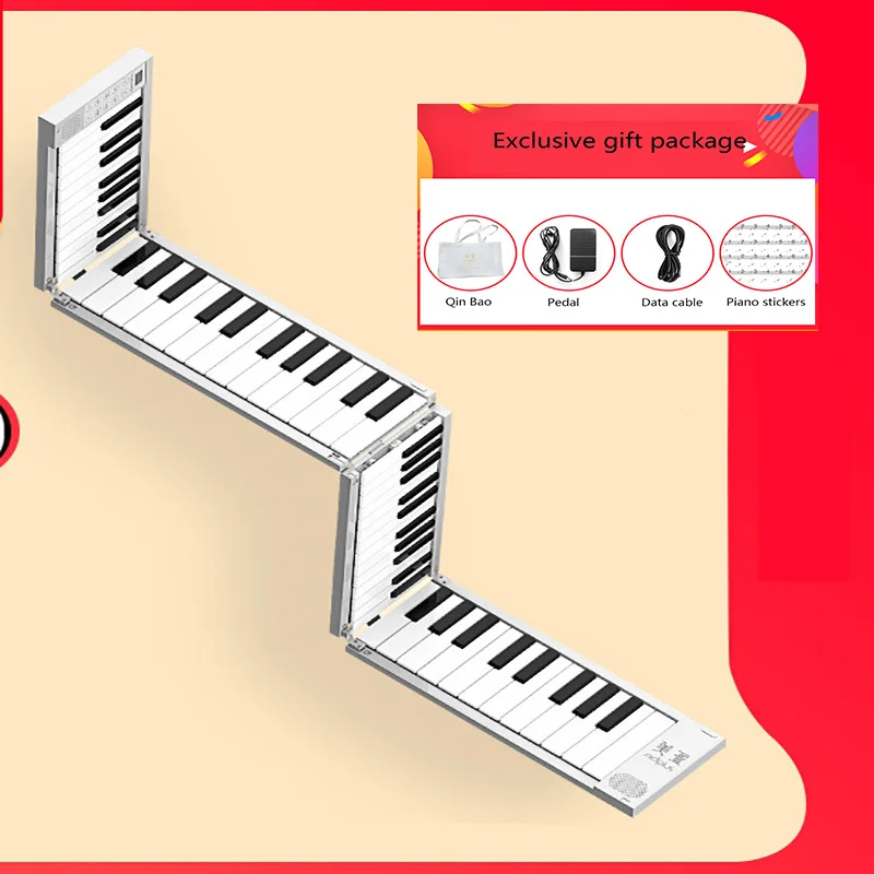 88Key портативный инструмент для фортепиано раскладная клавиатура музыкальные