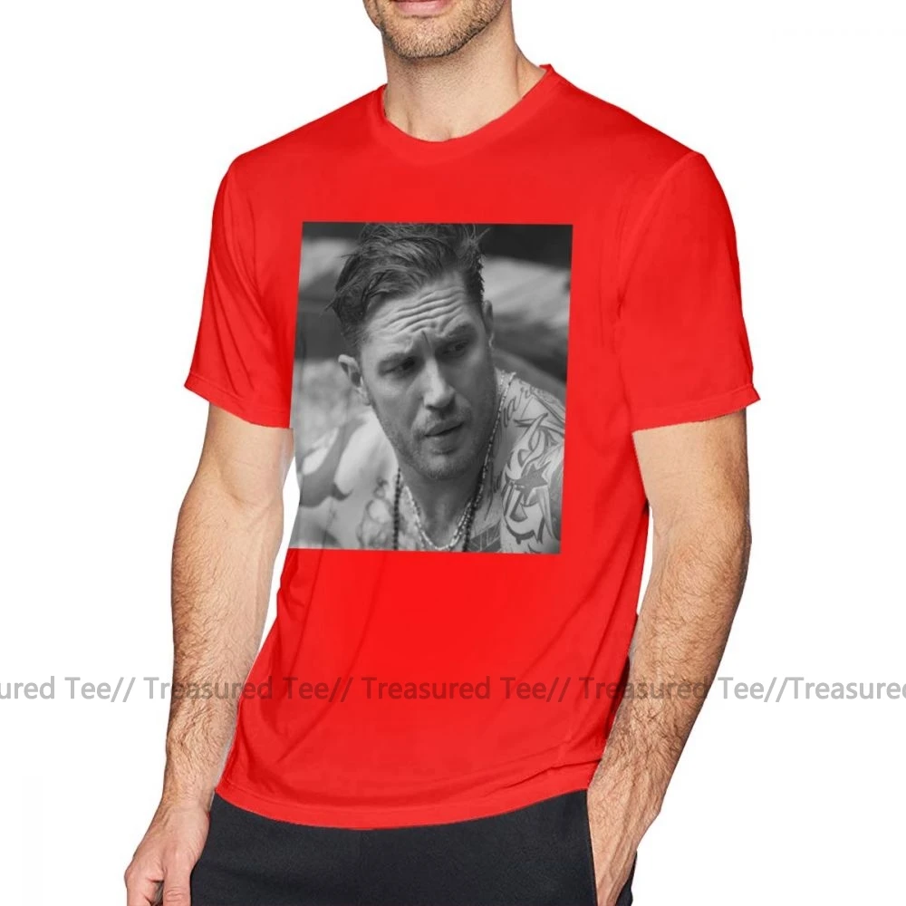 Футболка Tom Hardy, футболка Tom, хлопковая Футболка Hardy Man, Классическая футболка Awesome, большой размер, футболка с коротким рукавом с принтом - Цвет: Red