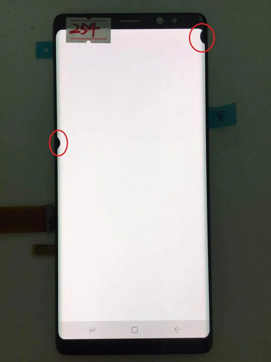 AMOLED с рамкой для samsung Galaxy NOTE 8 lcd N950A N950U N950F N950V дисплей сенсорный экран в сборе с черными точками - Цвет: NO.254 Black Frame