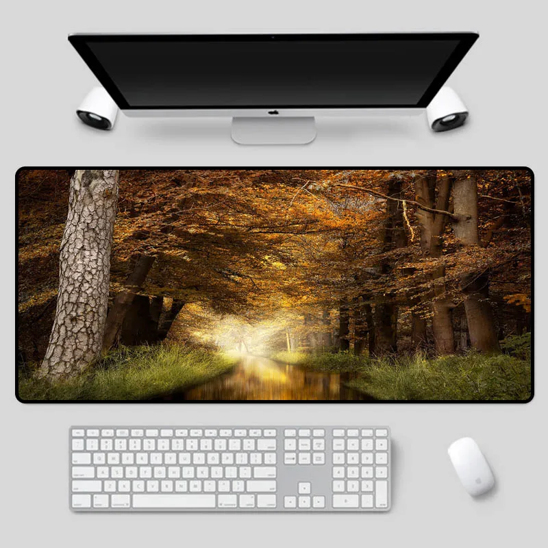 

XGZ Large-size exquisite landscape mouse pads are used as desk pads for home computer keyboards