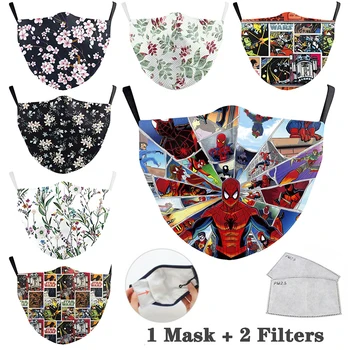 

Unisex Proof Face Masks Super Hero Cartoon Adults Breathable Windproof Dust-proof Masks Washable Reusable Flu Mouth Muffle Mask