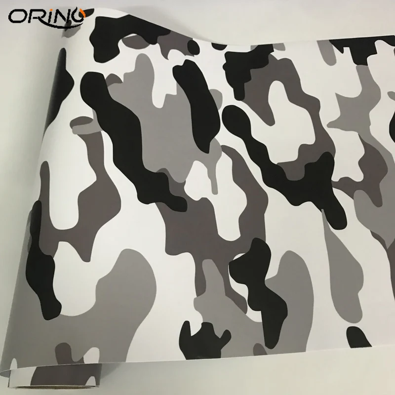 Black White Grey Vinyl Sticker Wrap-5