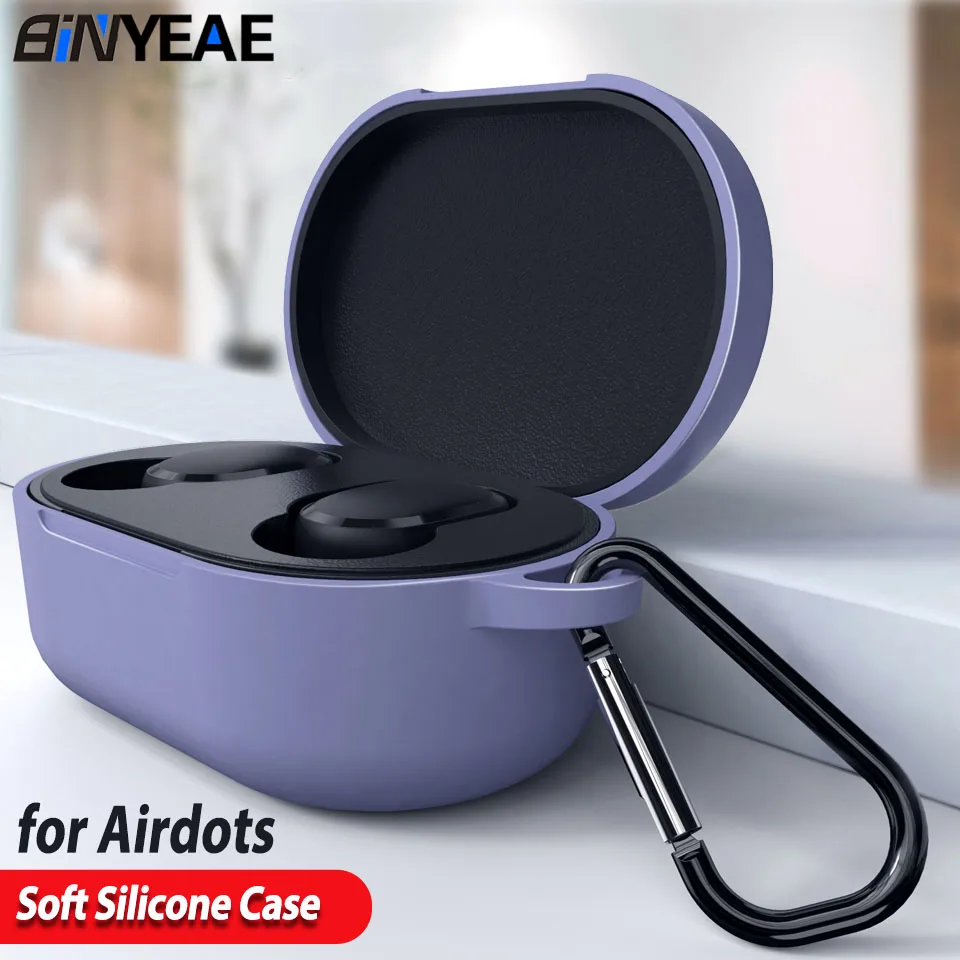 Силиконовый чехол с пряжкой для Xiaomi Redmi Mi AirDots Air Dots наушников беспроводной Bluetooth