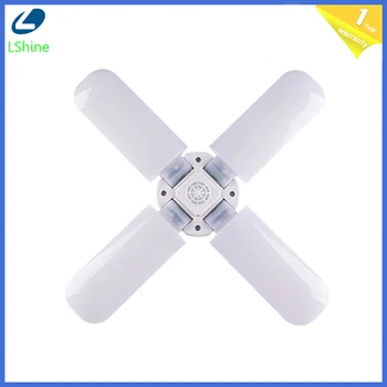

2Pcs 95-265V E27 LED Bulb Foldable Fan Blade Bulb 30W 45W 60W LED Lamp Super Bright White 6500K for Indoor Home Ceiling Light