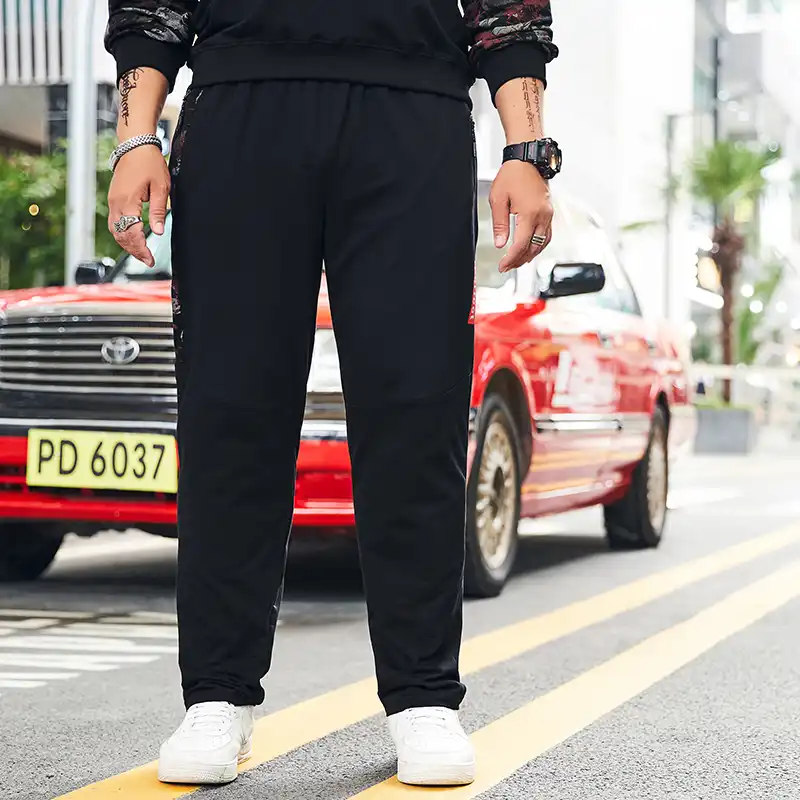 l size in track pants