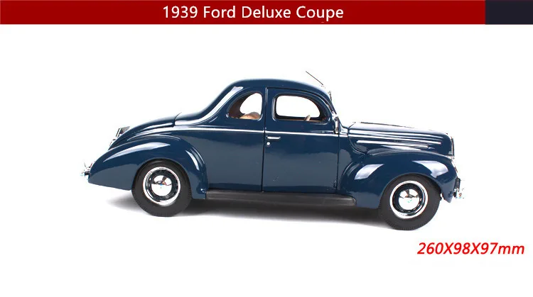 Maisto 1:18 1939 Ford классический автомобиль модель автомобиля из сплава Моделирование Украшение автомобиля коллекция Подарочная игрушка Литье под давлением модель игрушка для мальчиков