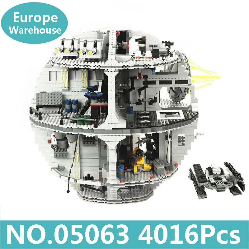 

Lepinblocks 05063 05035 Star Wars Ship Death Star Model Building Blocks Set 10188 75159 Toys For Children Gift King Bricks