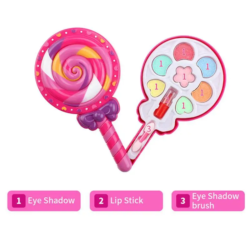 

Kids Make Up Toy Set Pretend Play Princess Pink Makeup Toy Safety Non-toxic Kit Toys for Girls Dressing Cosmetic Girl Gifts
