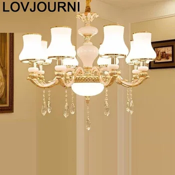 

Bambini Lampara De Techo Colgante Moderna European Loft Hanging Lamp Crystal Light Suspension Luminaire Deco Maison Hanglamp