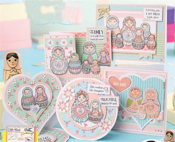 

Baby Doll Metal Cutting Dies and Clear Stamps Set New 2020 Christmas Scrapbooking For Making Card Album Craft Stencil New 2020