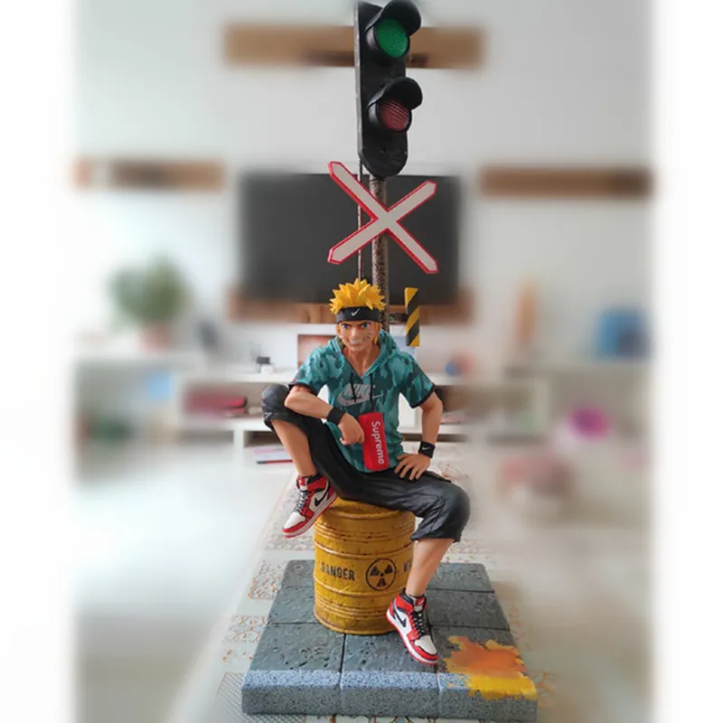 

Anime NARUTO GK Street Hipster Uzumaki Naruto Resin Statue Action Figure Collection Model Toy A154