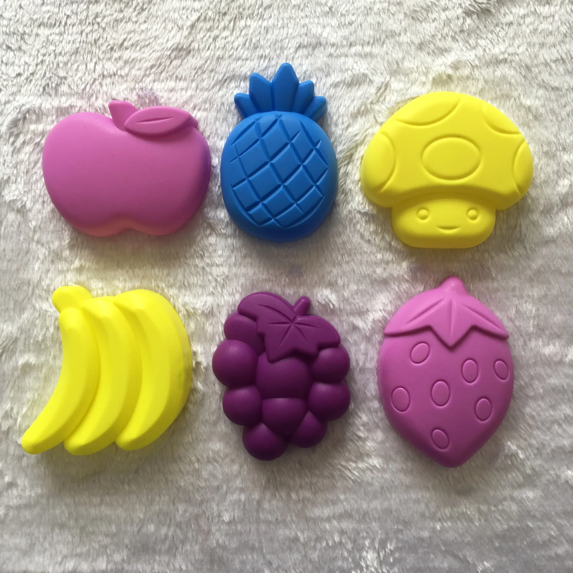 Kits de construcción de modelo de chico fruta, molde portátil de arcilla de arena, juguete de arena de playa, decoración de construcción, 6 uds.