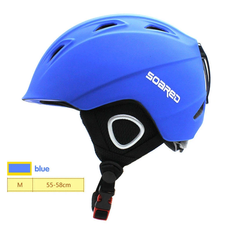Открытый Сверхлегкий детский лыжный шлем сноуборд шлем дышащие спортивные Ролики-скейтерская Кепка Satety мотоциклетный шлем Защита головы - Цвет: Синий